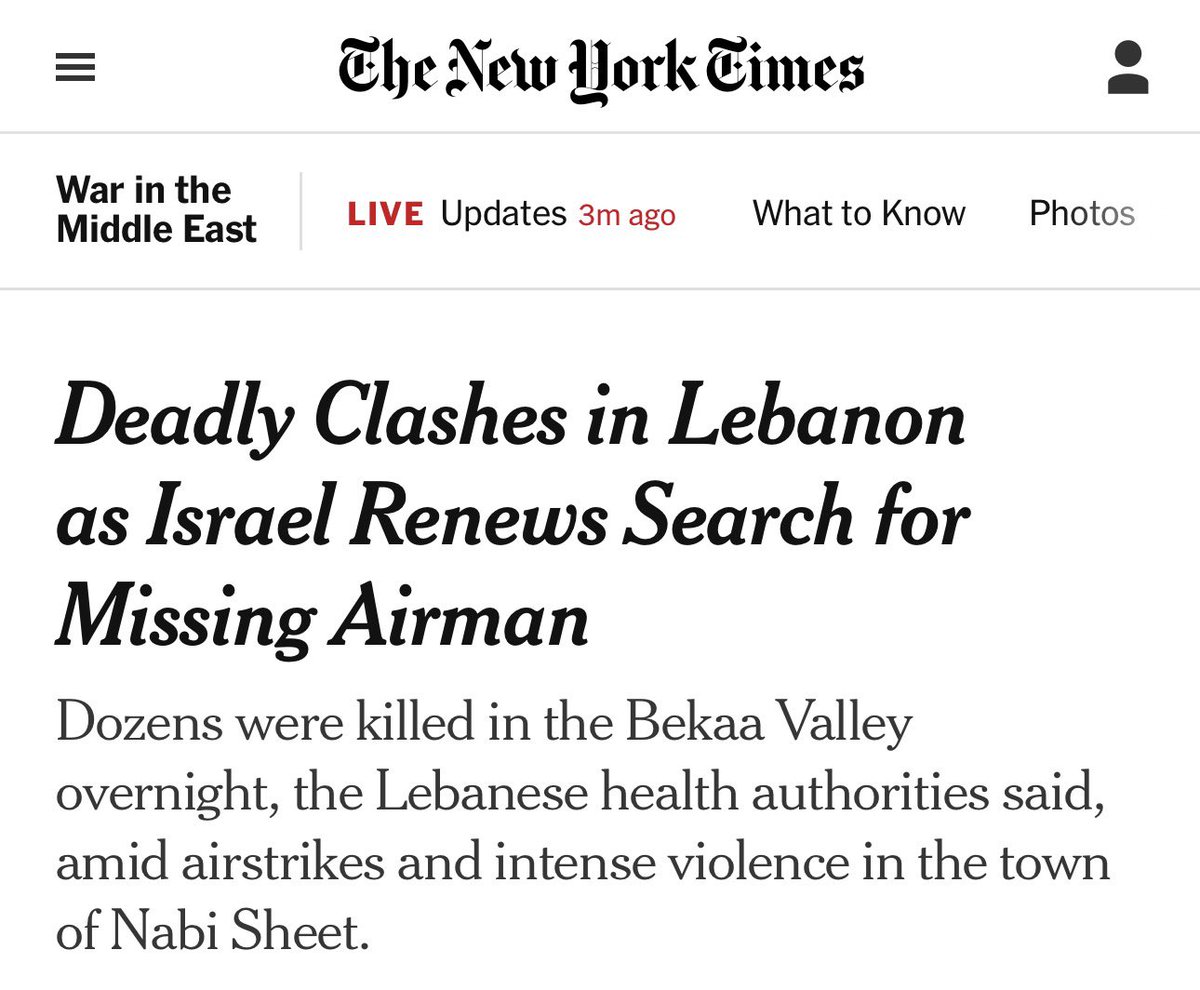 Even for <a href="/nytimes/">The New York Times</a> this is an absurd way to describe Israel killing 40+ people, INCLUDING CHILDREN, on the pretext of searching for decades-old remains.