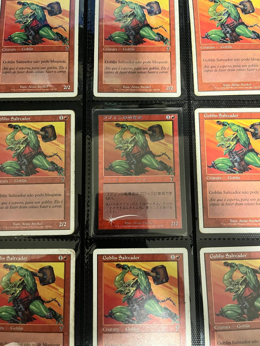 o meu top 9 no magic e o meu hiperfoco em Goblin Salteador
