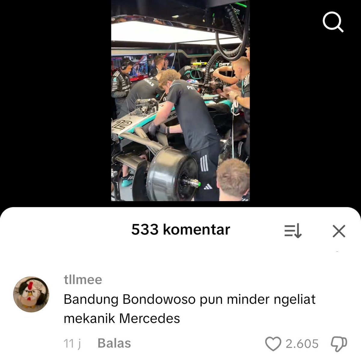 WKWKWKWKWKWKWKWKWK berikan kru mercedes waktu semalaman niscaya 1000 mobil dikerjakan