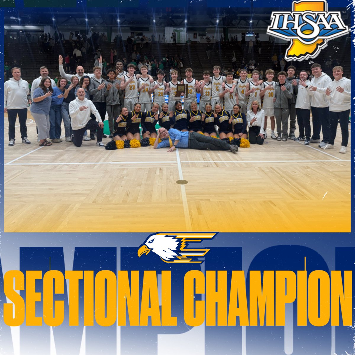🚨𝘾𝙃𝘼𝙈𝙋𝙄𝙊𝙉𝙎𝙃𝙄𝙋 𝘼𝙇𝙀𝙍𝙏🚨

🏀 » Boys Basketball

🏆 » 2026 IHSAA SECTIONAL CHAMPIONS

🏆🏆🏆 🏆»  4-PEAT 

🦅 Delta - 56
🟢 Yorktown - 48

🦅 #ᴇᴀɢʟᴇᴘʀɪᴅᴇ