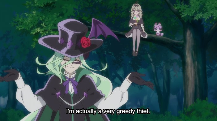 I'm struggling to remember if we've ever gotten a reason for a villain returning with a MOTW after a win besides "I'm gonna crush those Cures and their ideals". The greed is implied but here Niji is straight out

#precure