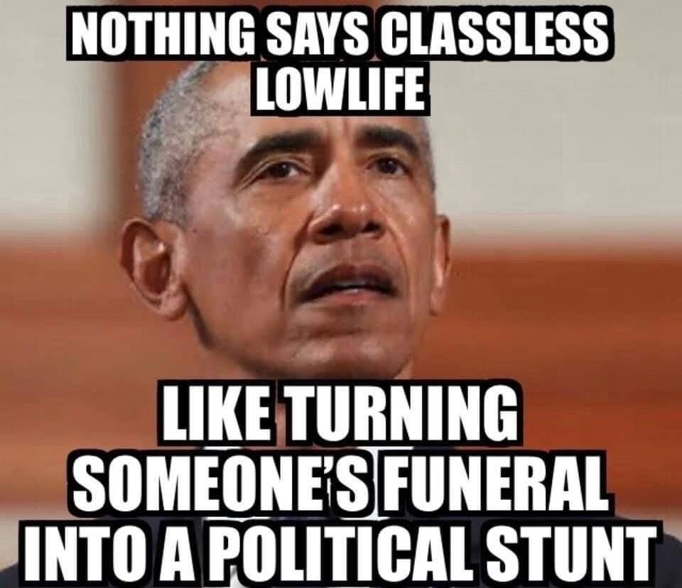 Especially after the family made it publicly known not to make it political! The DISRESPECT from Obama, Biden and Harris