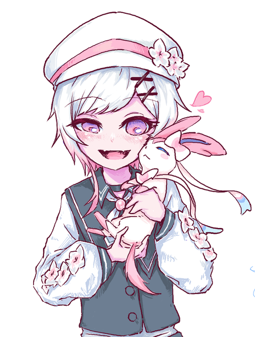 まのさば×ポケモン絵チャに参加させていただきました! エマチャをもっと可愛く描けるようになりたい ニンフィアは初描きにしてはうまく描けてる気がする #まのさば二次創作