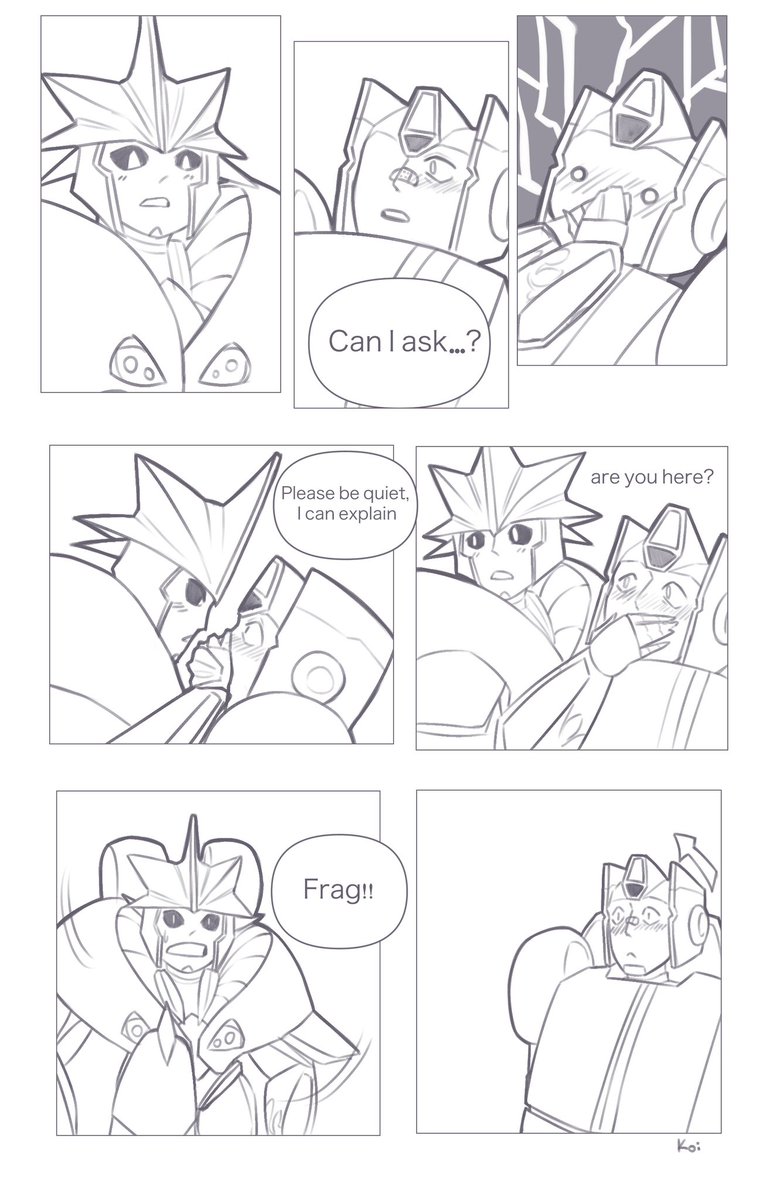 Kotokko_'s tweet image. 「 Racer lovers au! 」

Oh! What a situation!

#kobd #TfEarthspark #Knockout #Breakdown