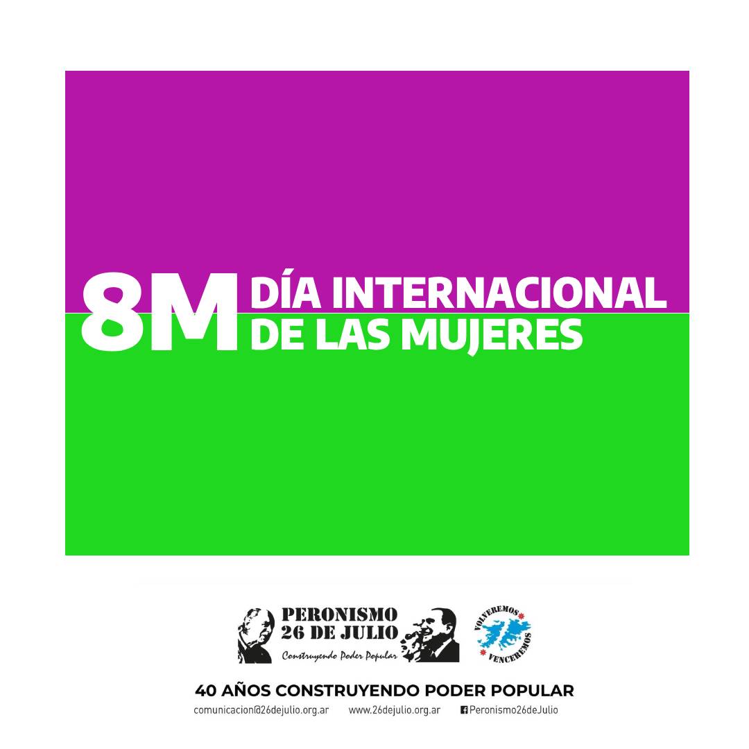 P26deJulio's tweet photo. #8M 
#Mujeres 
#diainternacionaldaMulher 
#diainternacionaldeladona 
#Diainternacionaldelasmujeres https://t.co/eL0j5ERSEF