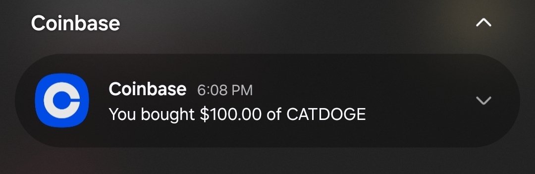 Pretty cool that you can now buy $CatDoge on <a href="/coinbase/">Coinbase 🛡️</a> 👏

🐈🐕🧬

CA:

BdGuUUxfp74PnyEYAFnEBFrsHVdDh5PTRHgqqbHKmoon