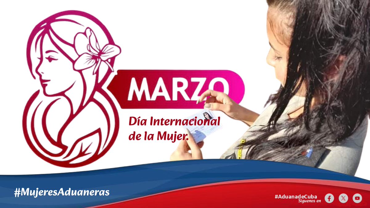 jefeaduanacuba's tweet photo. Una condición que las hace guerreras,  CUBANAS
Contamos en #AduanadeCuba con casi el 60% de mujeres, de ellas muchas son cuadros y reservas siendo una fortaleza en la institución 
Para todas nuestro reconocimiento y felicitaciones por el #DíaInternacionalDeLaMujer #MujerAduanera https://t.co/S0cgqDFDJG