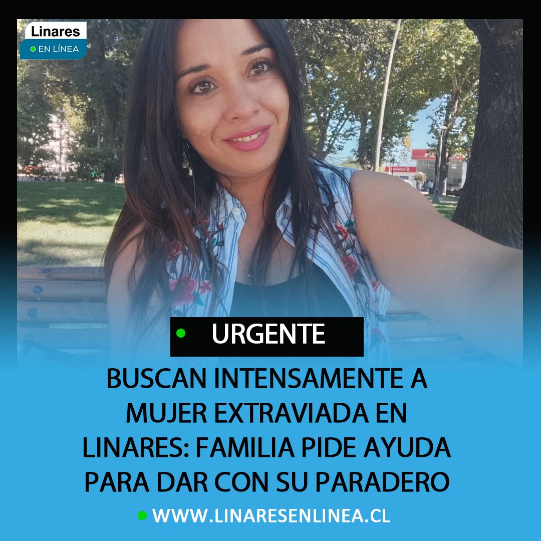 Una intensa búsqueda se mantiene en la comuna de Linares para dar con el paradero de Andrea Isabel Saavedra, mujer de 32 años que se encuentra desaparecida desde febrero.

Según información entregada por su familia, Andrea fue vista por última vez el domingo 22 de febrero de 2026