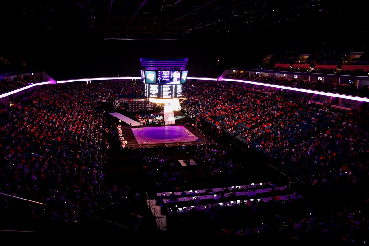 JacquelineCord's tweet photo. There is no better wrestling conference championships than the Big 12 Championships.

The matchups. 
The atmosphere. 
The production. https://t.co/lKCwl5JoYA