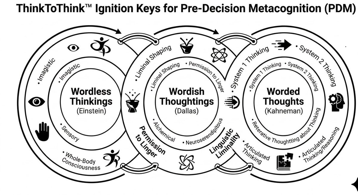 JohnRDallasJr's tweet photo. To thank @grok and you, attached is an unanimated illustration of the preceding post’s narrated video. 

This version is easy to pinch-out to read the intentionally sparse terms and symbols.

What your mind does with these metacognition ignition keys is your journey to navigate. https://t.co/IRxfoxeP2Y