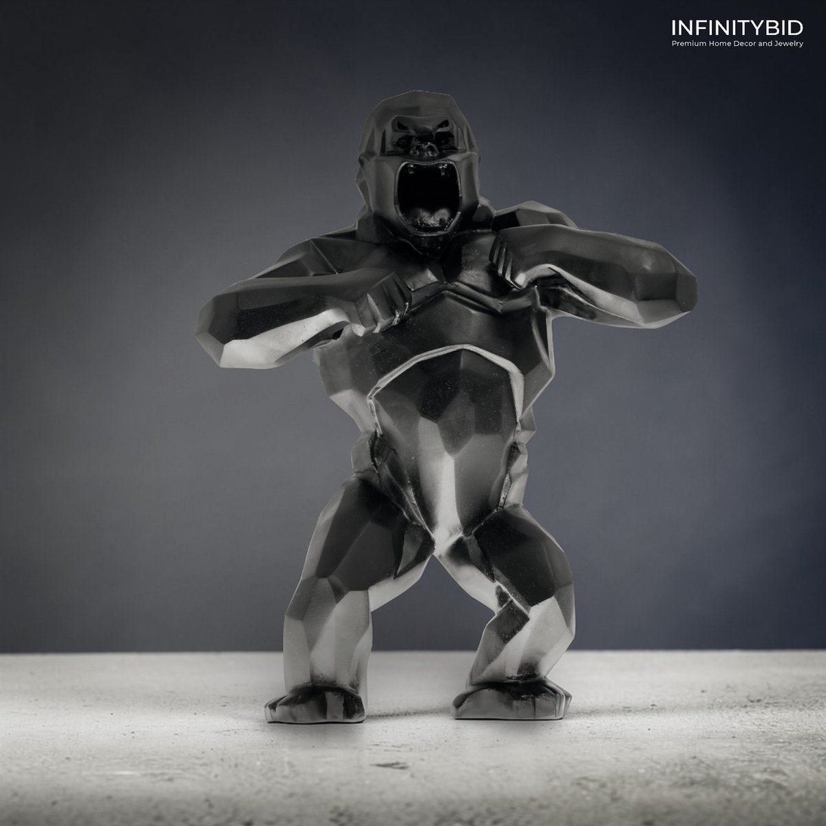 infinitybidcom's tweet photo. Daum Wild Kong Black – Limited Edition of 99 by Richard Orlinski – SKU: 05324-2 https://t.co/Ay6KTfPU63 https://t.co/JdXVblcHAZ