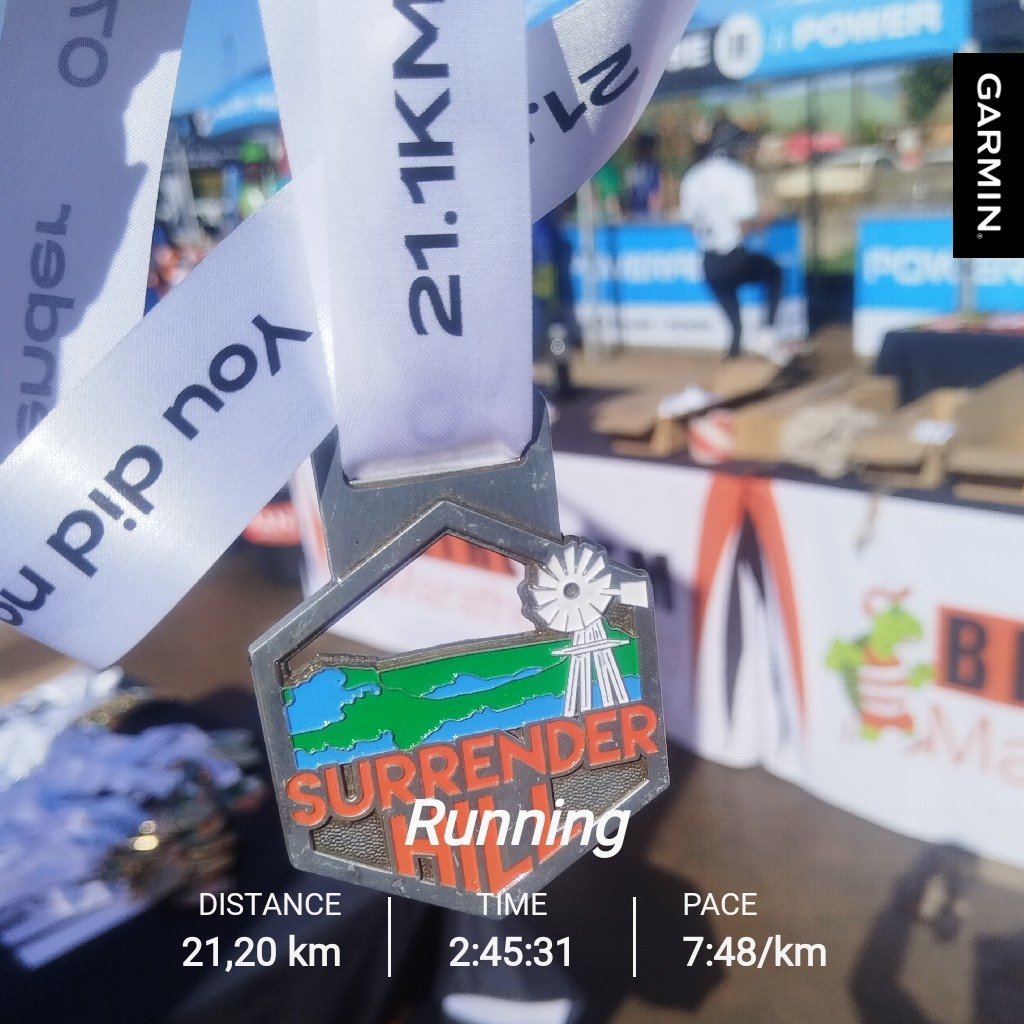 Tyranjf's tweet photo. #SurrenderHillMarathon #WeRunWeWalkWeCrawl #NoHumanIsLimited @RunningWithTum1 https://t.co/44B7S7fKCT
