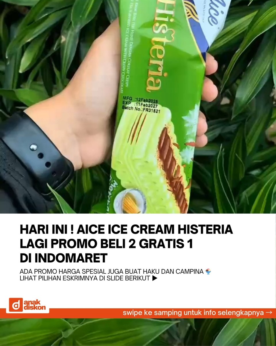 katalogpromosi's tweet image. Es Krim Day khusus member di Indomaret 🍦
Ada Beli 2 Gratis 1 Aice Histeria + deal es krim lain buat yang scan QR Poinku di kasir.

Cek pilihan lengkapnya di sini 👉 katalogpromosi.com/promo-indomare…
#EskrimDay #Indomaret #PromoMember