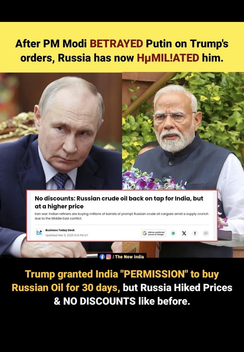 cdesaai's tweet photo. @rishibagree MasterStroke of @putin https://t.co/xVH8dxSh3j