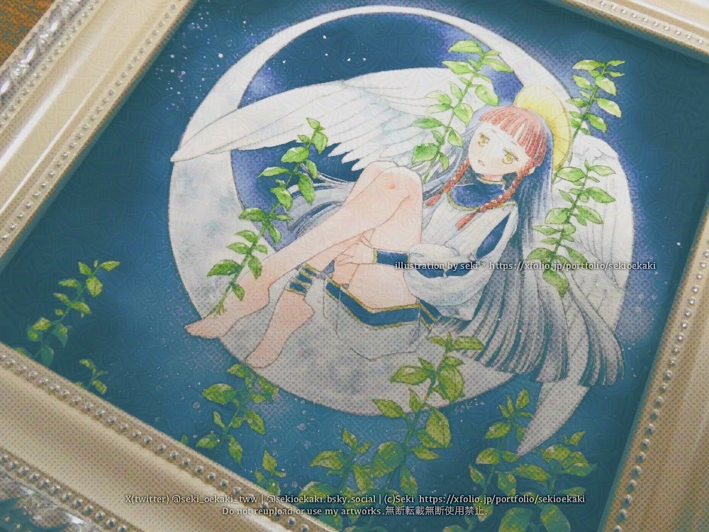 「新生 ⅱ」
透明水彩、ウォーターフォードホワイト中目
#羽を持つもの