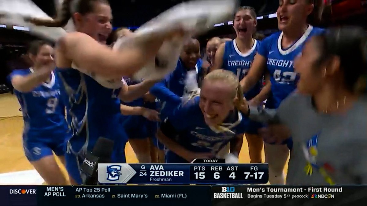CreightonWBB's tweet photo. “I’m so blessed…I love all my teammates” 

#GoJays x @AvaZediker https://t.co/USjoDuyKgB