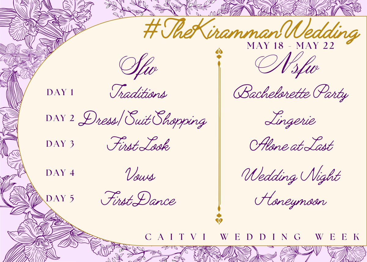 caitvi wedding week tweet media