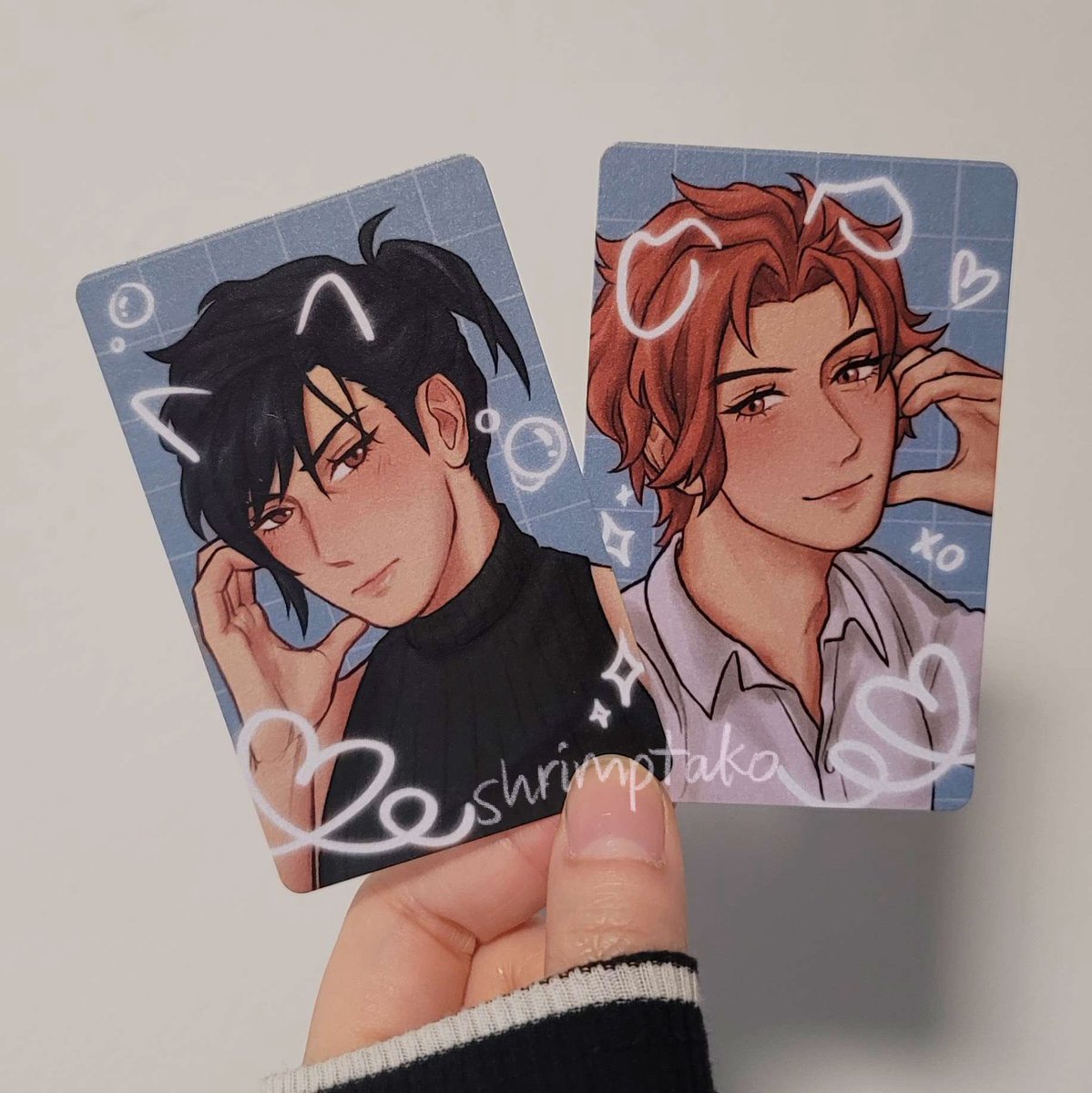 shrimptako's tweet photo. i got my sylvix photocards printed 🥰 https://t.co/PiARCu29Hs
