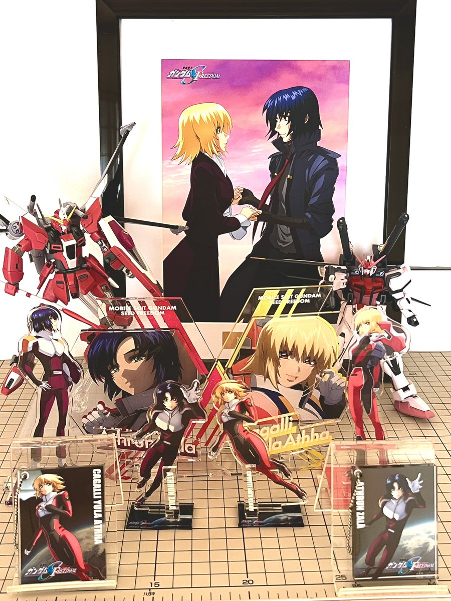 ガンダムカフェ SEED バースデー特典　クリアポスター　アスラン　カガリ X5174 アスラン カガリ Birthday 機動戦士ガンダムSEED クリアポスター
