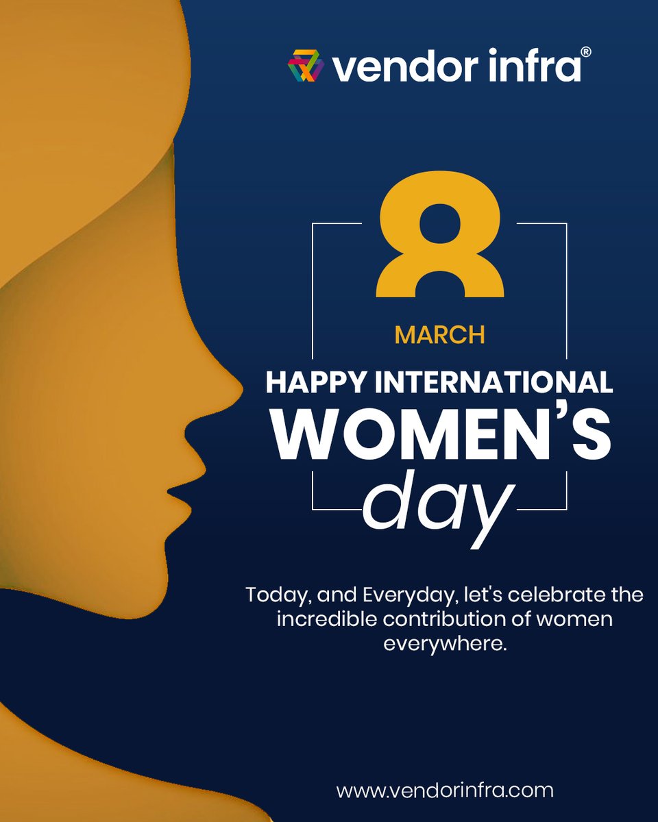 Happy Women’s Day! Celebrating courage, kindness, leadership, and limitless potential.
vendorinfra.com.
#WomensDay #WomenLeadership #Equality #WomenPower