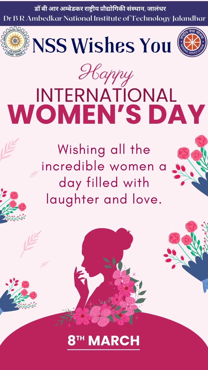 nssnitj's tweet photo. This International Women’s Day, we recognize the invaluable contribution of women in shaping communities and driving positive change.
Together, let us continue working towards empowerment, equality, and opportunity for all.
#InternationalWomensDay #Empowerment #NSS #NotMeButYou https://t.co/YbGC38YJ9e