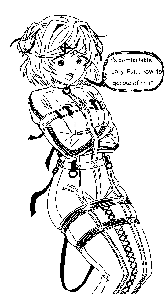 K1nkyn's tweet photo. Natsuki in straitjacket
#natsukiddlc #ddlc #straitjacked #bondage #belts https://t.co/gZSeVGPZWe