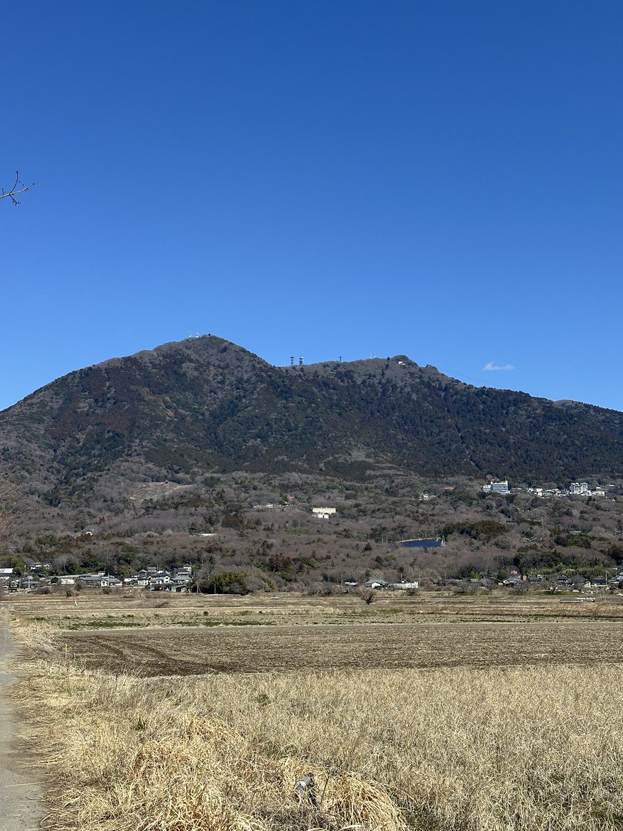 今日の筑波山めっちゃ綺麗に見える