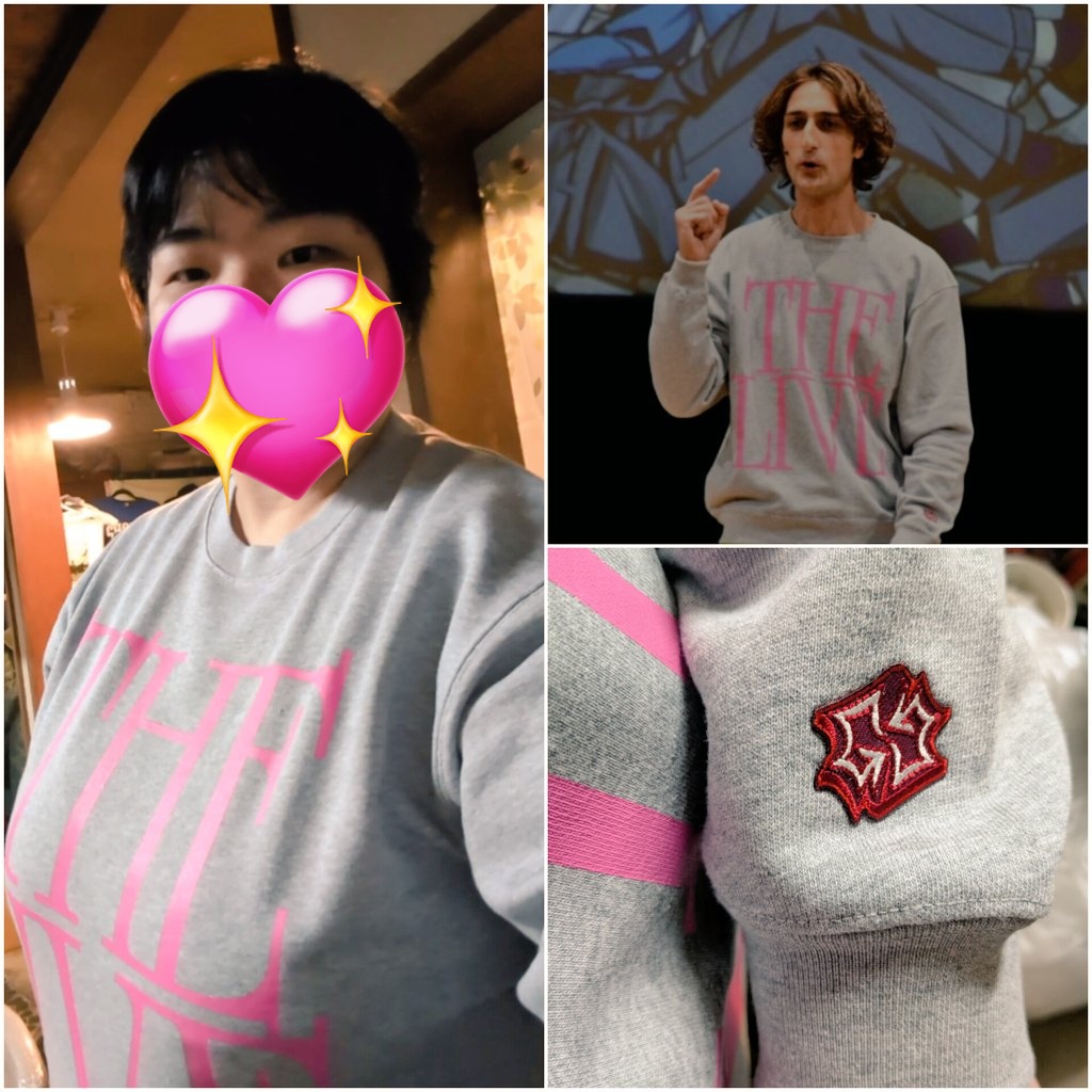 #GGチャンネル のグッズが届いた！！
アリさんがTHE LIVE 2の時に着用していたスウェット✨️
袖に付いてるロゴマークも良い感じ！！
普段着としても部屋着としてもアリアリ〜✨️(👉️ﾟ∀ﾟ)👉️✨️
<a href="/GGchannel1988/">ブチギレ氏原&サカモト【GGチャンネル】</a> <a href="/alikanashika/">アリ👃</a>