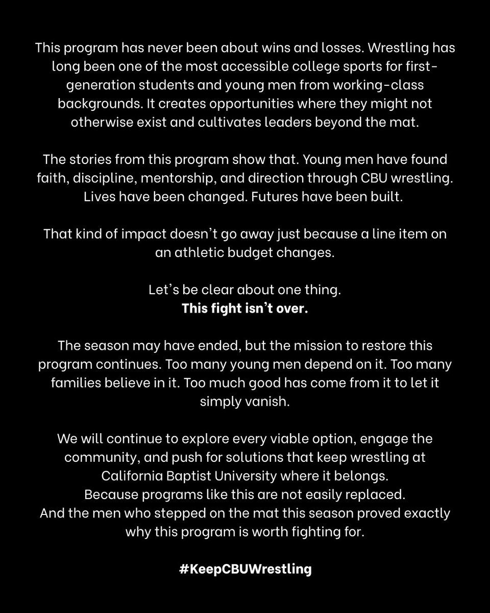 Keepcbuwrestling tweet media