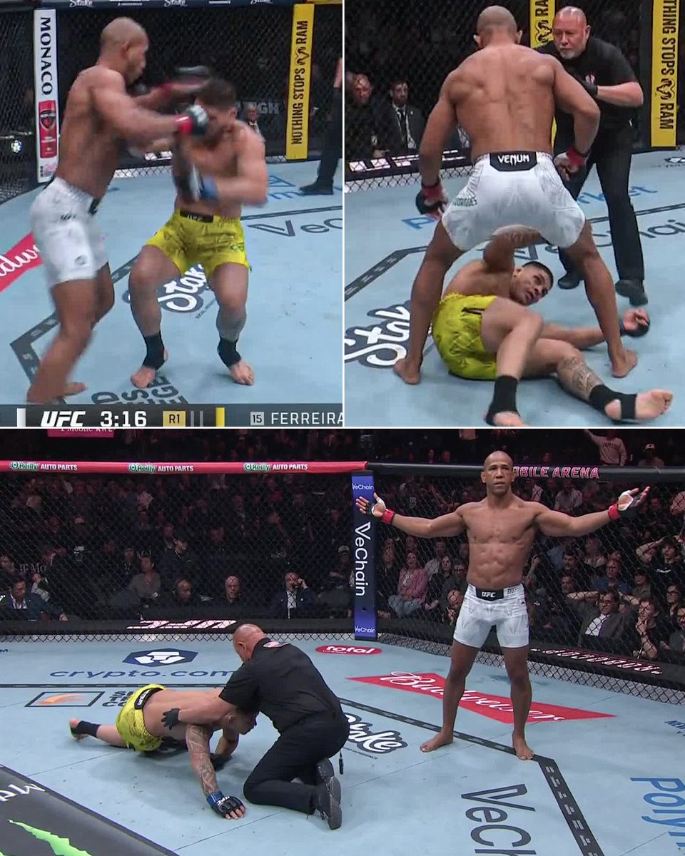 espnmma's tweet image. ROBOCOP SLEPT FERREIRA 😳 #UFC326