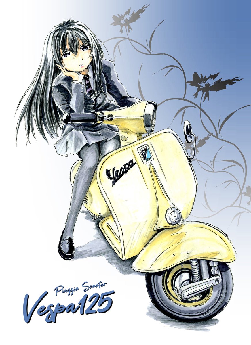 「#ミツバチの日 じつはVespa=スズメバチなんですけどね」|西宮真琴のイラスト