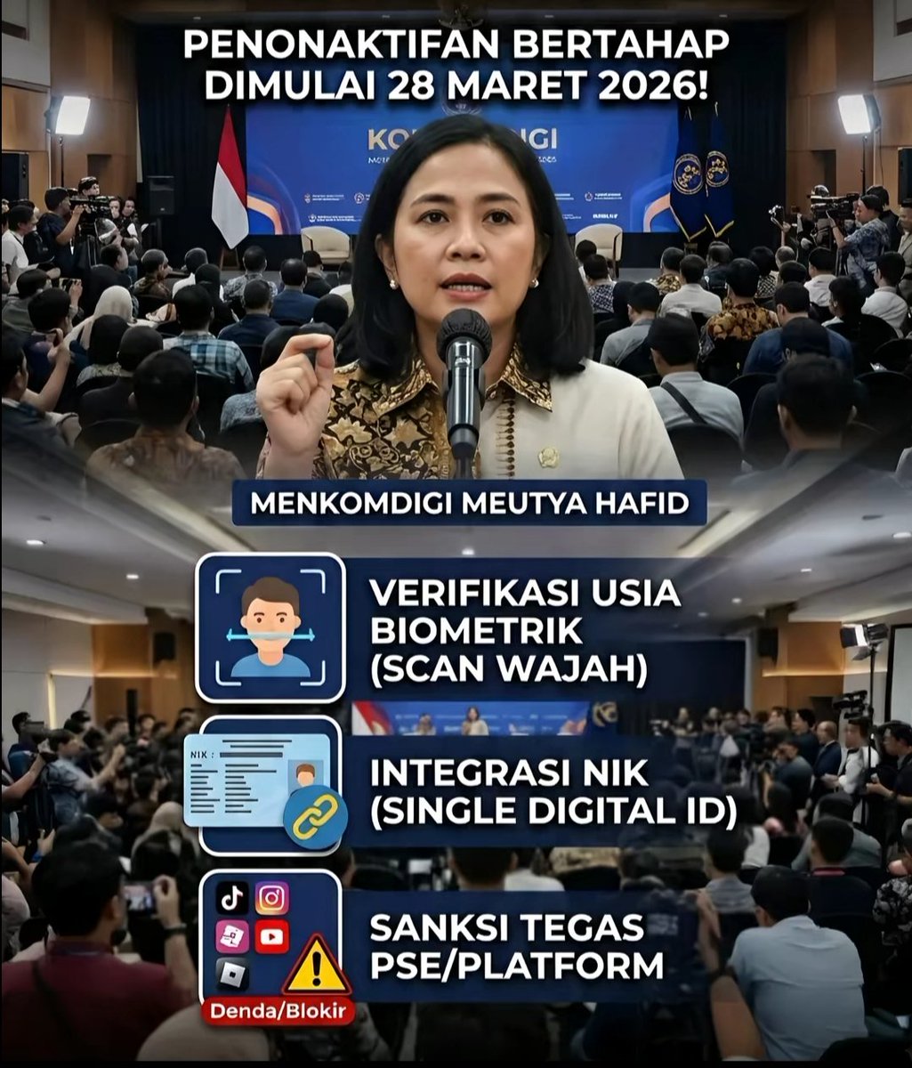 HeilHitler_34's tweet photo. Saya setuju dengan keputusan pemerintah ini, cuman cara nya tolong lah, jangan pula pakai scan wajah + KTP, di Era Ai ini sangat bahaya kalau data + wajah dapat di tangan orang yang tak bertanggungjawab #viral #indonesia @kompascom @detikcom (tolong di tinjau ulang lagi buk 🙏🏻) https://t.co/UtVkqhRhdt