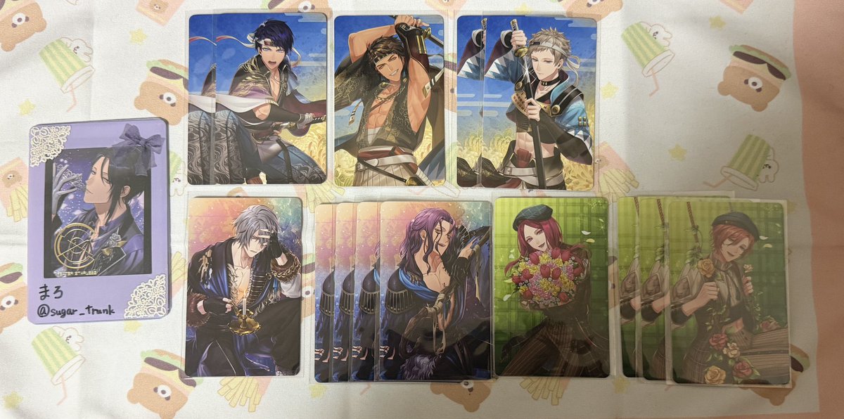 sugar_trunk's tweet photo. 【交換/譲渡】
ブラスタ 6.5周年 オリショ フォトカ

譲）
*夜光,ソテツ,ギィ,*シン,大牙,*マイカ,メノウ,*ヒース,金剛,*柘榴,*クー,カスミ,玻璃

求）
青桐,晶(R1のみ),定価+送料

＊R↔︎N2◎
＊N無印は譲渡◎

郵送または札幌手渡し

よろしくお願いいたします✳︎ https://t.co/xYbACGwnkc