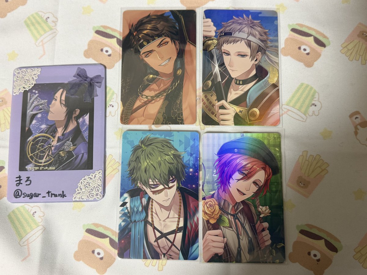 sugar_trunk's tweet photo. 【交換/譲渡】
ブラスタ 6.5周年 オリショ フォトカ

譲）
*夜光,ソテツ,ギィ,*シン,大牙,*マイカ,メノウ,*ヒース,金剛,*柘榴,*クー,カスミ,玻璃

求）
青桐,晶(R1のみ),定価+送料

＊R↔︎N2◎
＊N無印は譲渡◎

郵送または札幌手渡し

よろしくお願いいたします✳︎ https://t.co/xYbACGwnkc