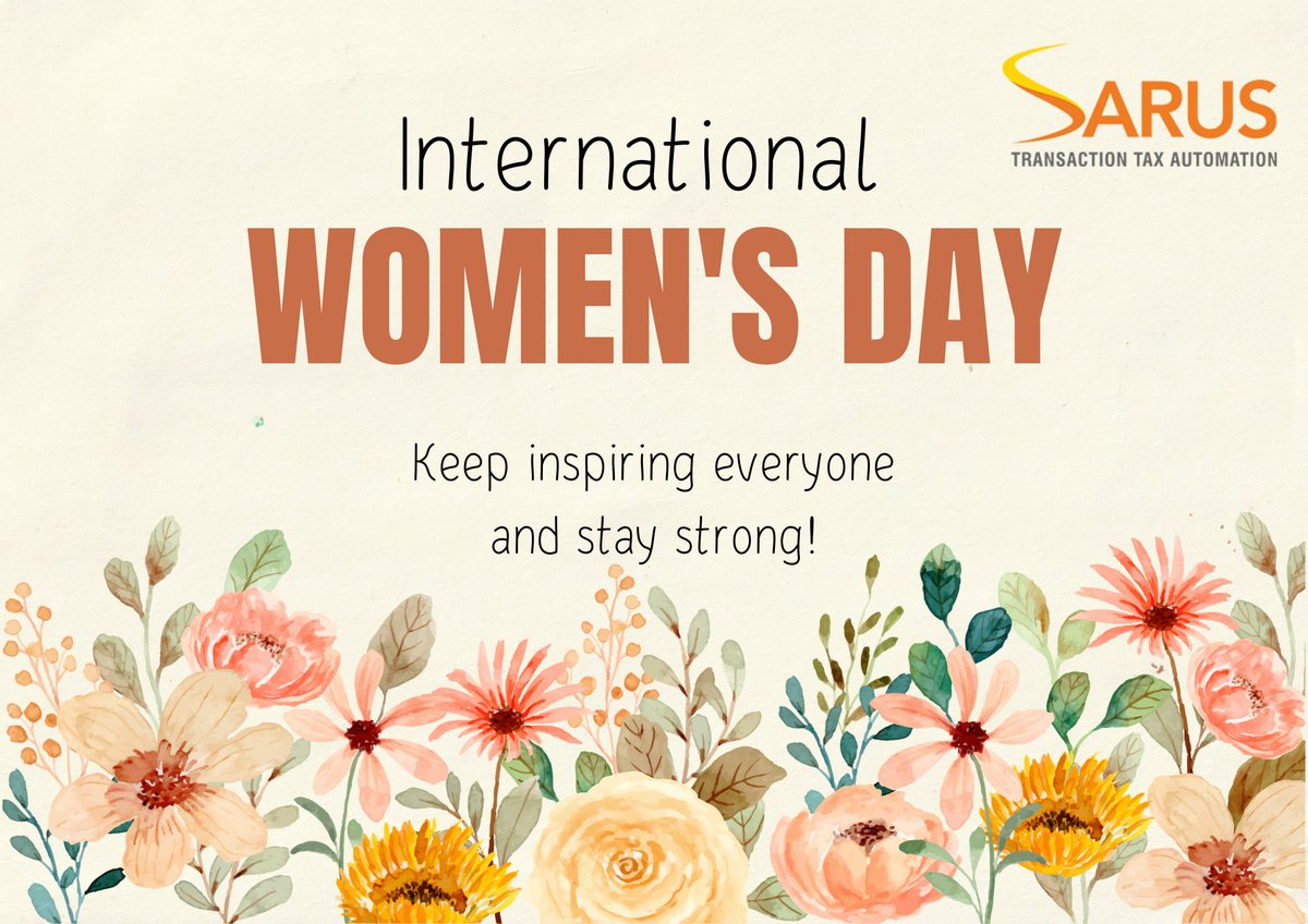 SarusInc's tweet photo. To all the women who never gave up and never stayed silent, today we celebrate you. 
May this day remind us to support, respect and uplift one another- not just today, but every day. 
Sarus wishes you a Happy International Women's Day! 
#Sarus Inc #Womensday 2026 #IWD2026 https://t.co/msmDkTreZS