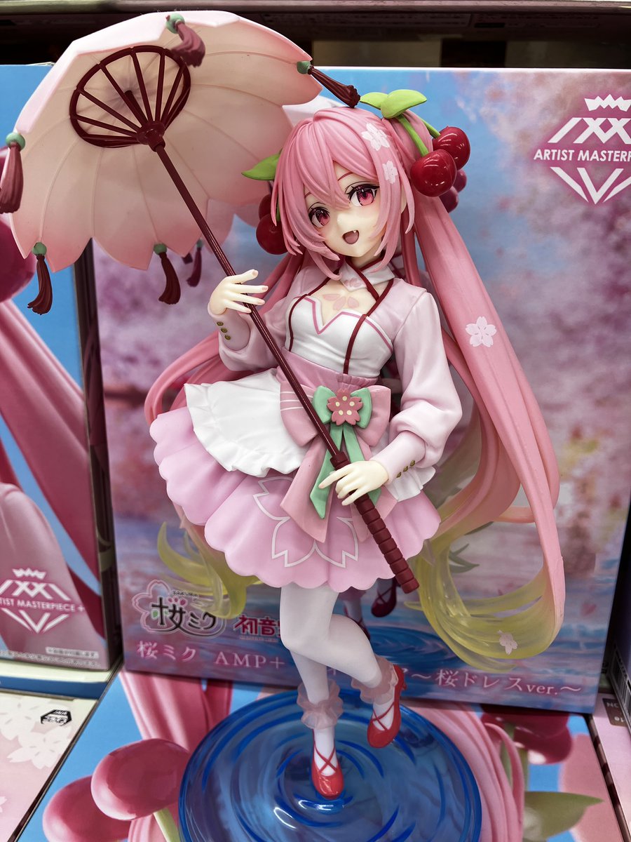 プライズ新景品🌟】 《桜ミク AMP＋ フィギュア～桜ドレスver.～》が