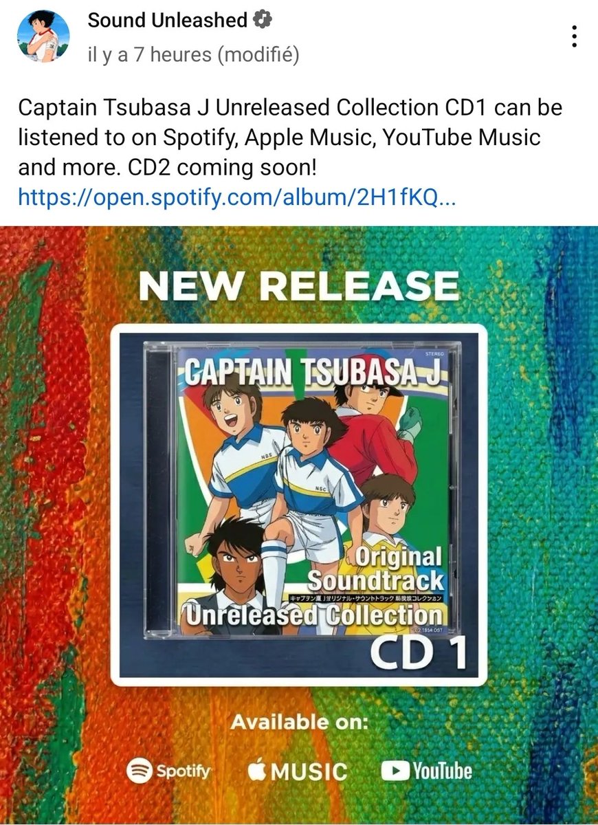 CTsubasaShots's tweet photo. The CT community's projects lately:

Captain Tsubasa World Cup Showdown by @NittaNews_CT

Captain Tsubasa II REMAKE by @gastonoliva

Captain Tsubasa J Unreleased CD by @SoundUnleashed1 

And #TheLegendOfCaptainTsubasa organized by @Matsu_ct and all of the artists involved 👏👏 https://t.co/Bu3UaM6WcJ
