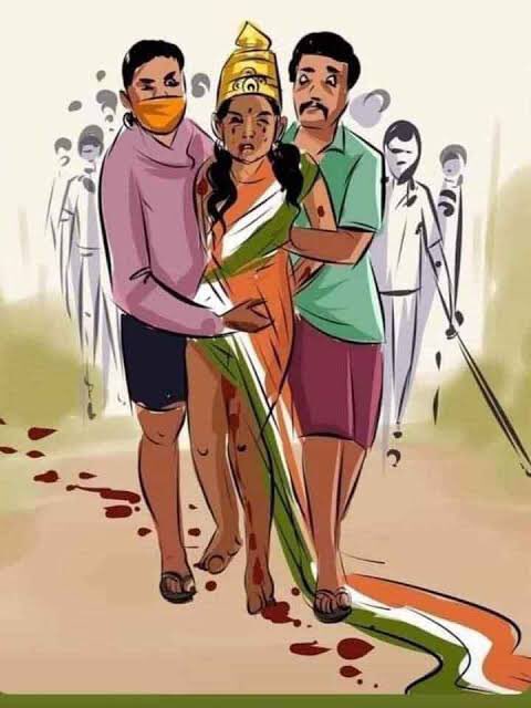 मणिपुर में एक सेना के जवान की पत्नी का वस्त्रहरण कर सड़कों पर घुमाया गया, लेकिन महामहिम राष्ट्रपति जी की ज़ुबान पर एक शब्द तक नहीं आया !