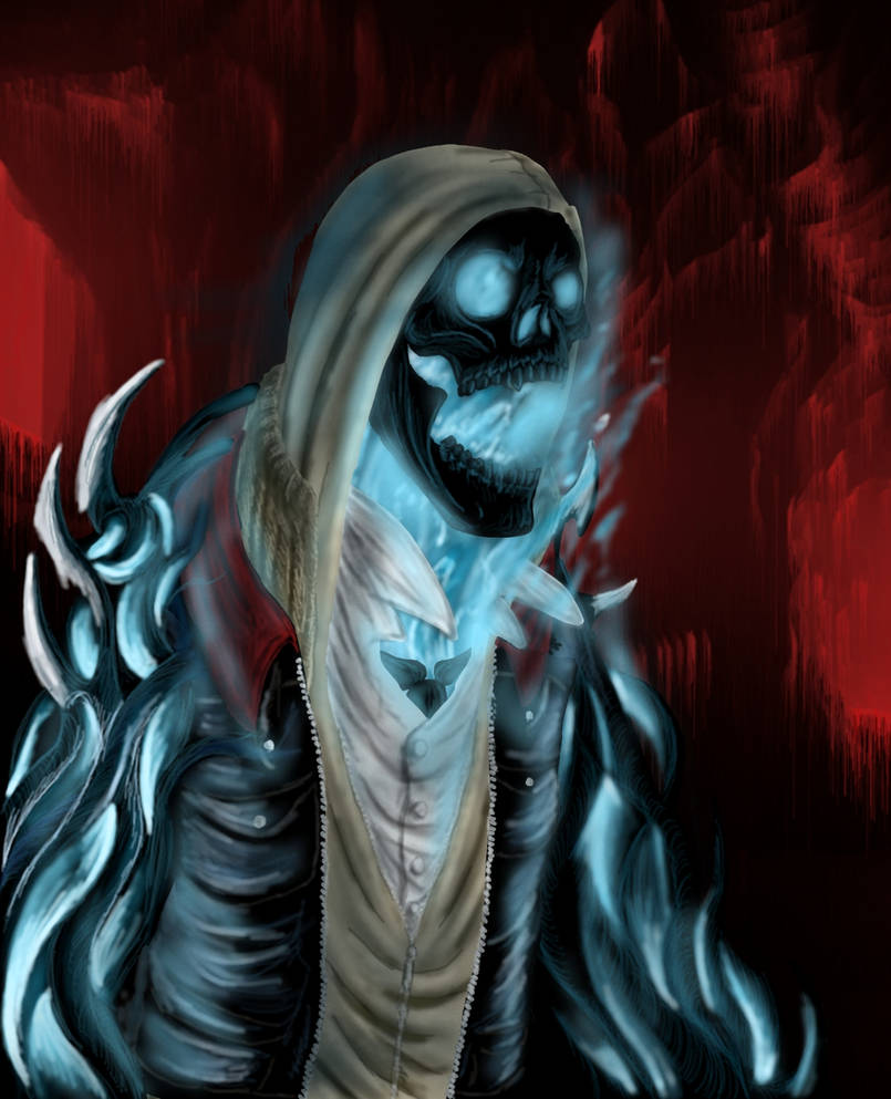 VirusSpawn_1's tweet photo. "I consumed someone that can turn into a flaming skeleton. Is that bad?" https://t.co/2lAG8A80bA