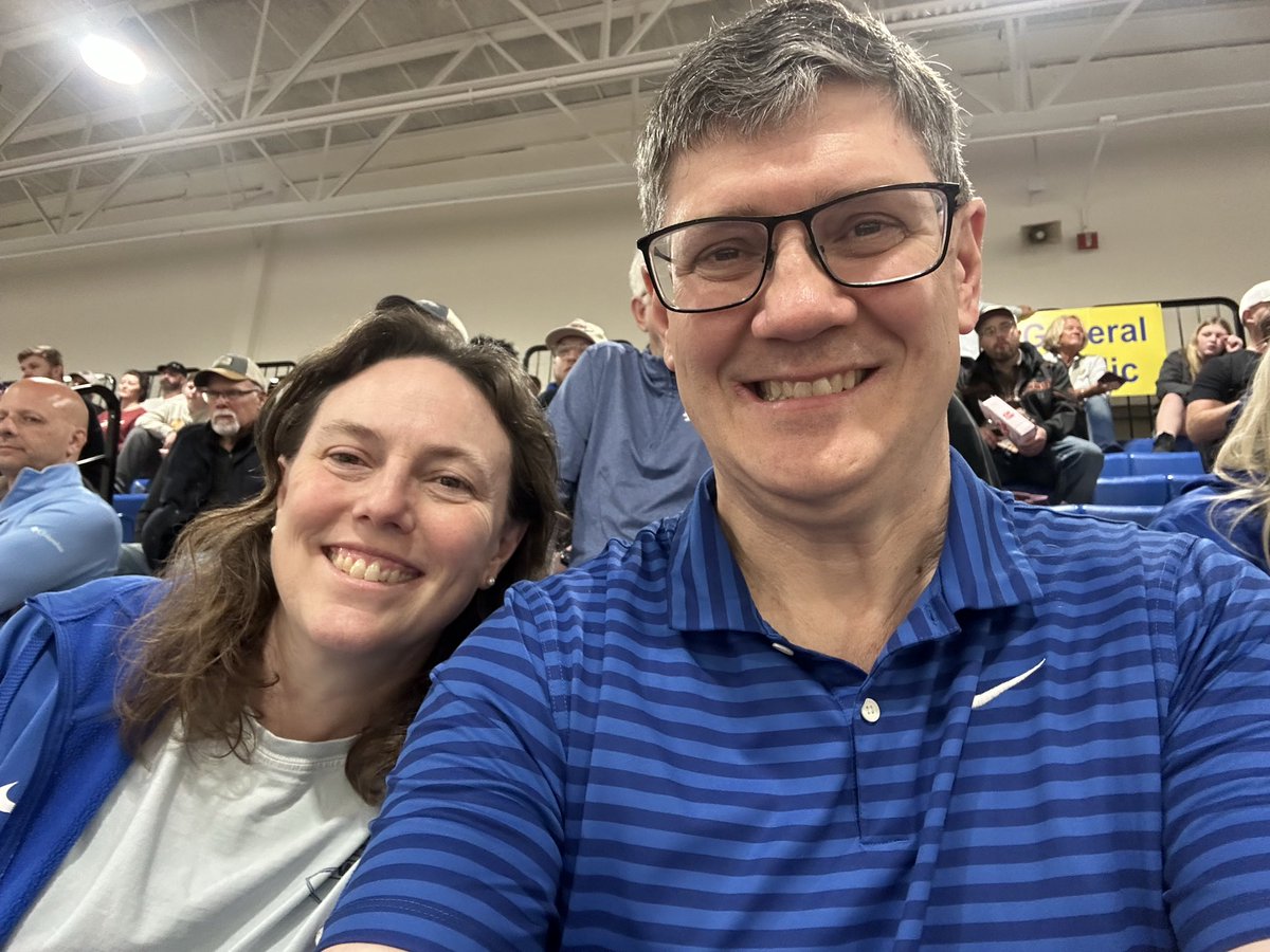 mrhartgis's tweet photo. Date night at the @IHSAA1 #Sectional9 final. #mrshartgis and I got to see 4 of my former students play for @GCCougars. Nice win for @ErtelLuke & @mvmarauders. Good luck @ Regionals. @BoilerBall @GC_CSC @MtVernonHS https://t.co/Jc6teobfkW