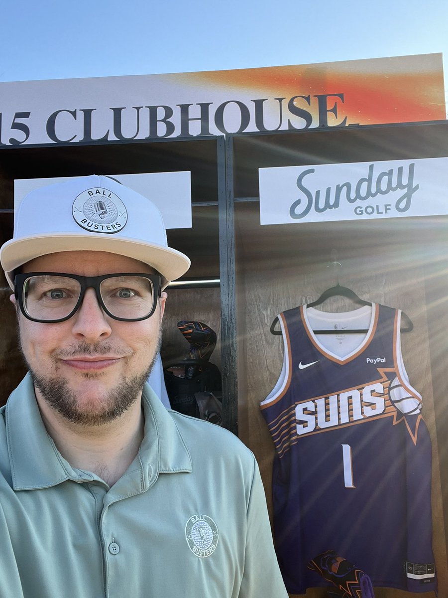 Insane day roasting golfers with Ball Busters for Phoenix Suns Charities today.  Can’t believe this is life!