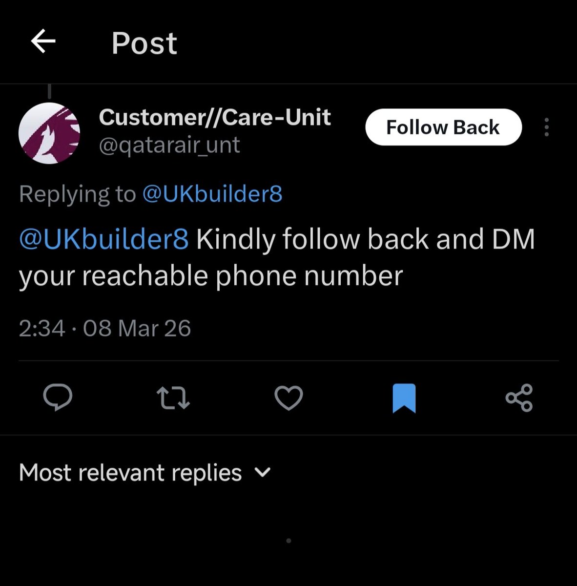 UKbuilder8's tweet photo. @qrsupport Please also aware, there are so many scammers https://t.co/dF9AUmn3WO