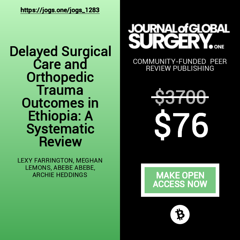 The Journal Of Global Surgery (ONE) tweet media