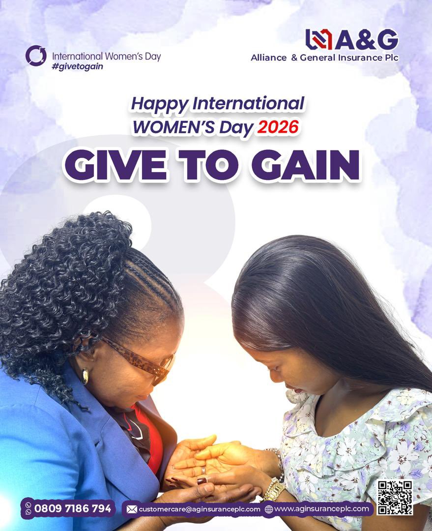 aginsuranceplc's tweet photo. Happy International Women’s Day! 💜
Today we celebrate the strength, resilience, and brilliance of women who inspire, lead, nurture, and uplift others every day.
When women rise, we all gain.
#InternationalWomensDay2026 #GiveToGain #AGInsurance #CelebrateWomen #EmpowerHer https://t.co/Yh3Q3CQSs6
