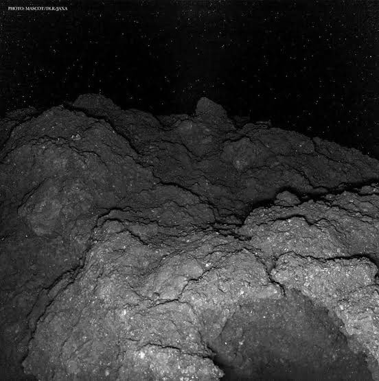 no, this isn’t the bottom of the ocean. it’s the surface of an ASTEROID. 

IN SPACE.