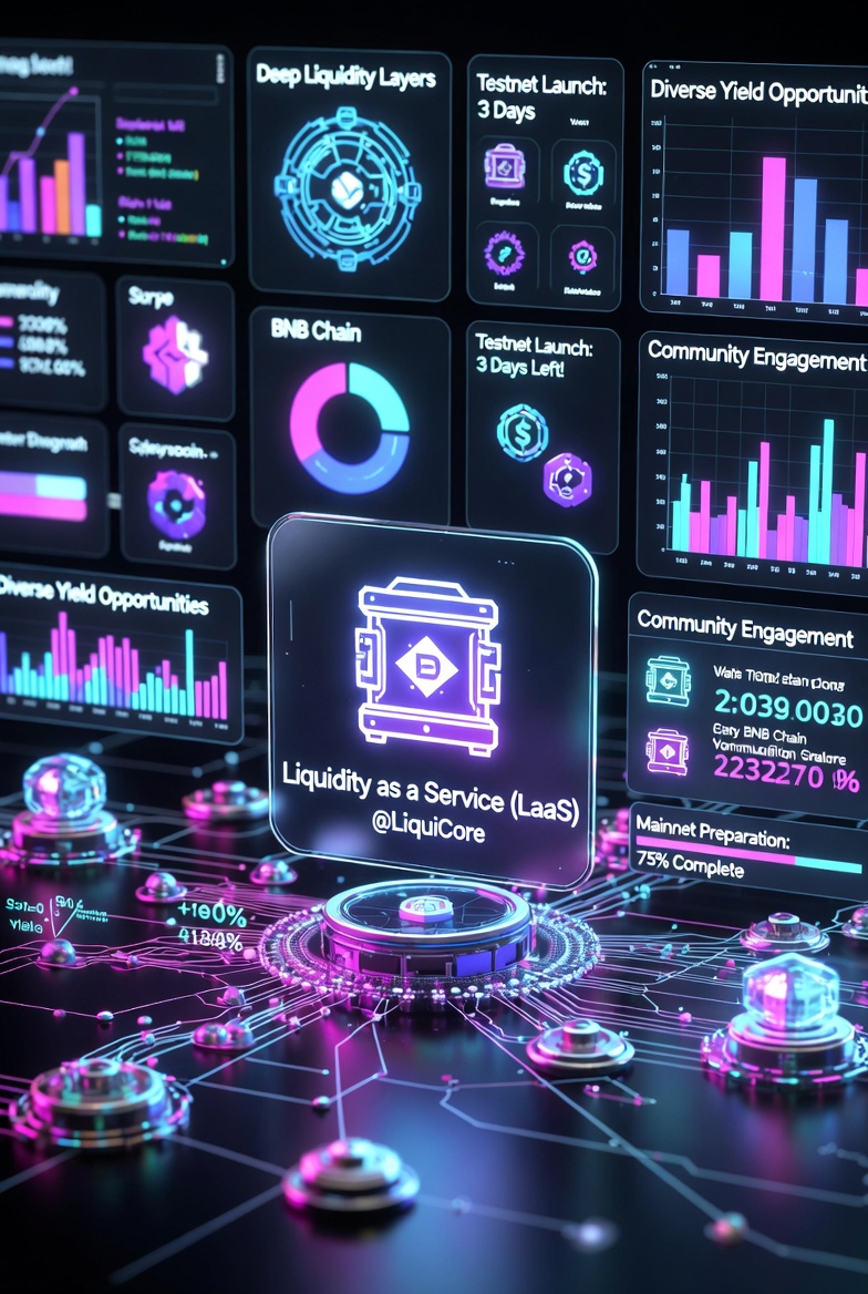 S1 at <a href="/LiquiCore/">LiquiCore</a> ends March 25.
Time left to: 
→ Complete quests &amp; daily check
→ Mint badges on-chain 
→ Stack LIQ points 
→ Grab limited Mystery Capsules
<a href="/LiquiCore/">LiquiCore</a> is building the deepest liquidity layer for DeFi -one vault powering every protocol.
Mainnet drops in April!