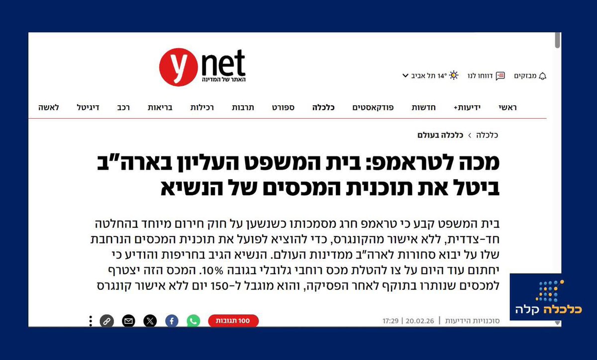 הנשיא VS בית המשפט העליון
רגע לפני פרוץ המתקפה על אירן ניתנה החלטת בית המשפט העליון בארצות הברית לבטל את המכסים שהטיל הנשיא טראמפ, הוא בתגובה פעל לנתיב חלופי להטלתם. אנחנו כאן כדי לעשות סדר בבלאגן: מה בדיוק קרה, על מה המהומה, ומה אנו משערים שיקרה בהמשך?

כרונולוגיה של מאבק הכוחות
