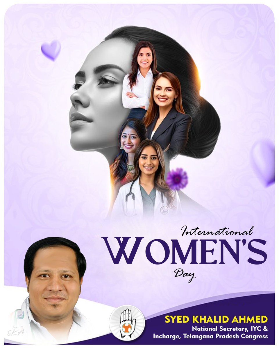 syedkhalid4488's tweet photo. Women naturally embody qualities such as strength of motherhood, affection, patience, love, tolerance, care, hospitality, respect, and compassion. From birth itself, they carry these virtues and give meaningful shape to life by playing many roles throughout their journey.
Wishing all women a very Happy #InternationalWomensDay.
#WomensDay2026 🌸✨