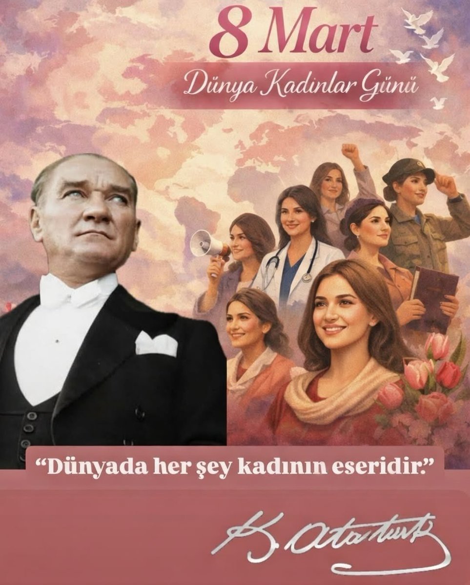 Dünya Kadınlar Gününüz kutlu olsun.💐