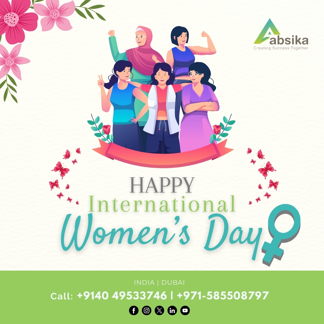 AbsikaSolutions's tweet photo. Happy International Women's Day!
Celebrating women who inspire change and shape of Future.

#womensday #celebrating #absika #absikasolution #Software #jobs #hiring #placement #dubai #india https://t.co/Kq4xE6UVL4